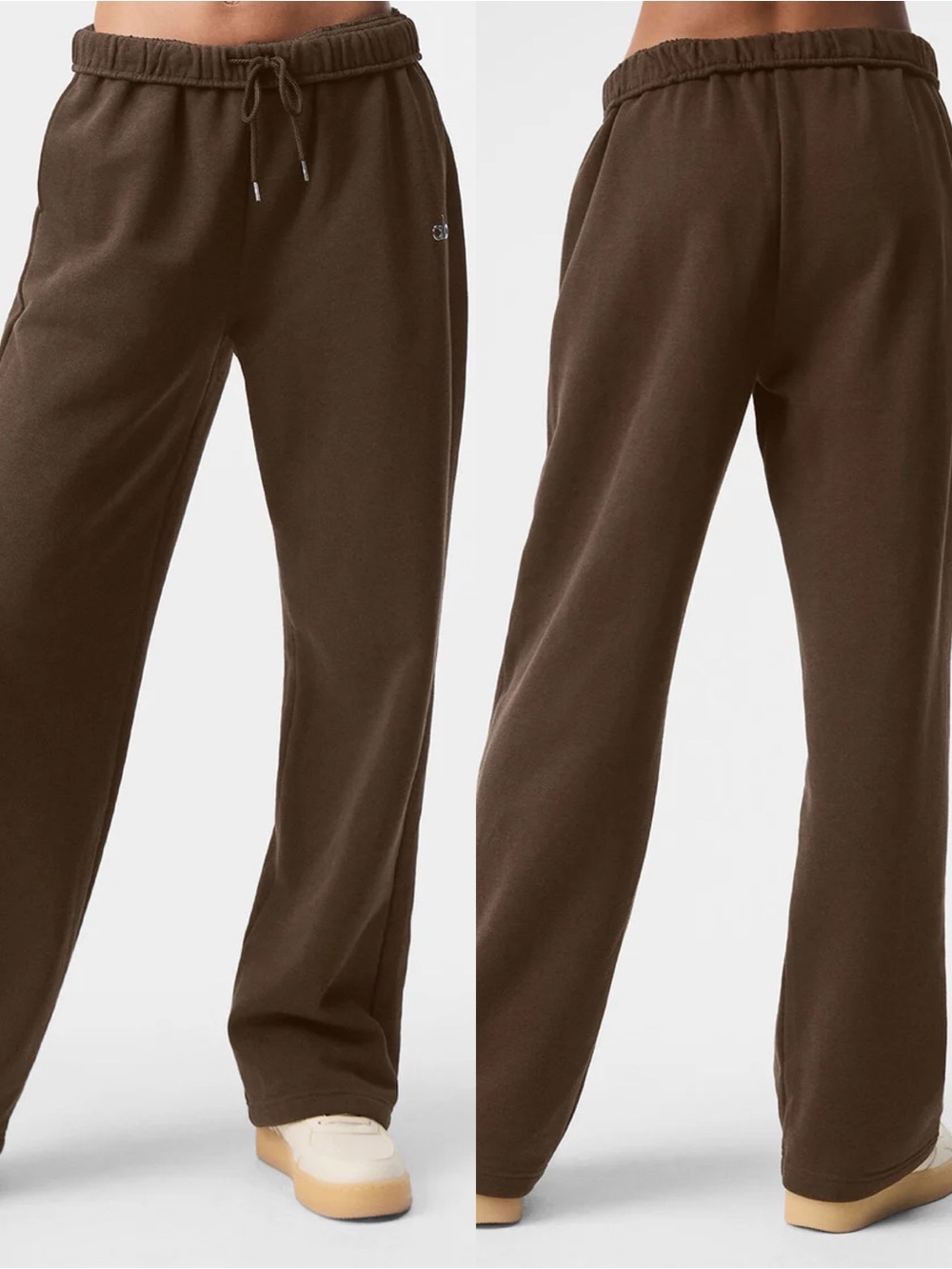 ALO Accolade Straight Leg Sweatpant Espresso, L